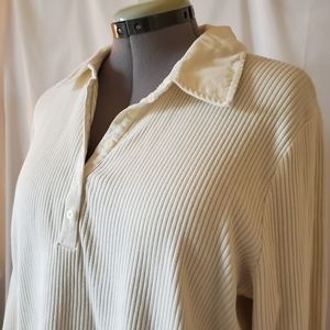 Lauren Ralph Lauren Long Sleeve Ribbed Shirt